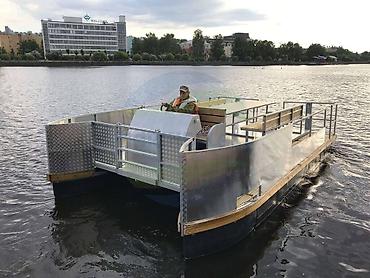 Водный транспорт: Катер, понтонный катер. Изготовление по заказу на заводе — 28