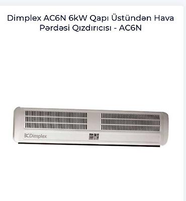 qizdirci: Qapı üzərində hava pərdəsi/ qızdırıcı Eni: 90 sm Güclü istilik verir — 1