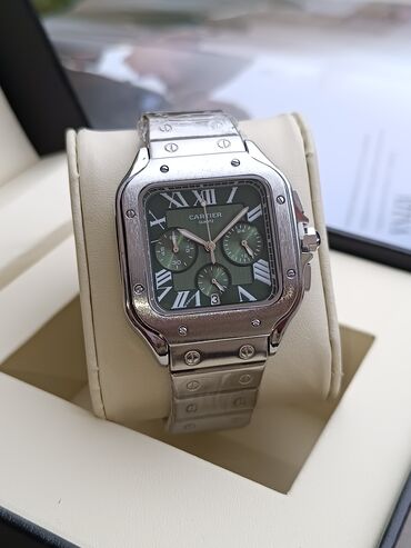 1 qram qizilin qiyməti 2022: Новый, Наручные часы, Cartier, цвет - Зеленый