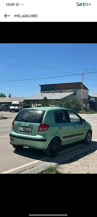 Унаа: Hyundai Getz: 2004 г., 1.4 л, Кол менен иштөөчү, Бензин, Хетчбек — 3