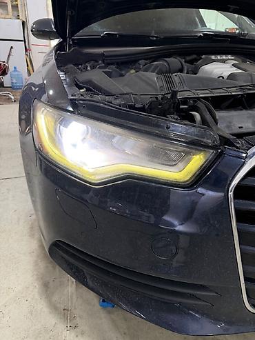 a6 audi: Komplekt, Yaxın və uzaq vuran işıqlar Audi, 2013 il, Orijinal, ABŞ, İşlənmiş — 3