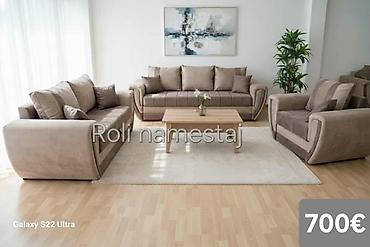 Stilske garniture: Komplet tapaciranih garnitura za dnevni boravak – moderan Chesterfield — 17