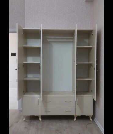 Dolablar: Yeni, Açılan, 4 qapılı Düz dolab, Qarderob, paltar dolabı, Azərbaycan — 27