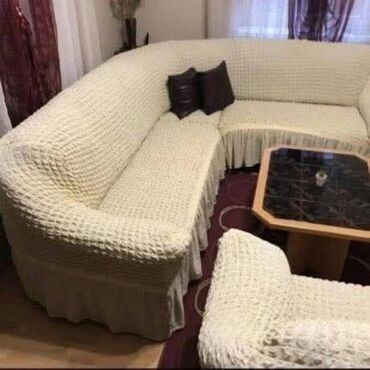 Prekrivači za nameštaj: Prekrivaci za garniture sa karnerom: Trosed Dvosed Fotelja 4500 dinara — 11