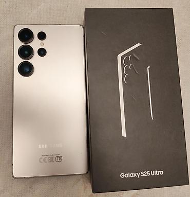 note 20 ultura: Samsung Galaxy S25 Ultra, 256 GB, rəng - Gümüşü, Sensor — 5