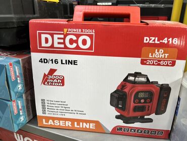 Болгарки: Лазерный уровень Deco Dzl-416 4D/16 Line с питанием от литий-ионного