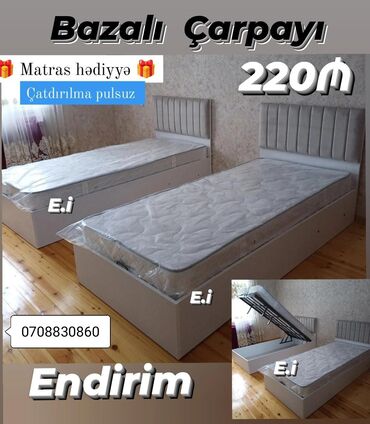 Çarpayılar: Yeni, Təknəfərlik çarpayı, Bazalı, Matras ilə