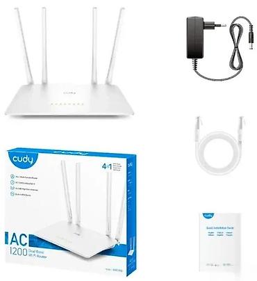 Modemi, ruteri i mrežni uređaji: Cudy AC1200 Dual Band Wi‑Fi ruter (model WR1200) - Dvopojasni Wi‑Fi — 1