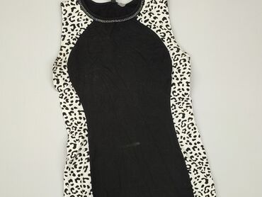 czarna sukienki z bufiastymi rękawami: Sukienka, S, H&M, stan - Dobry