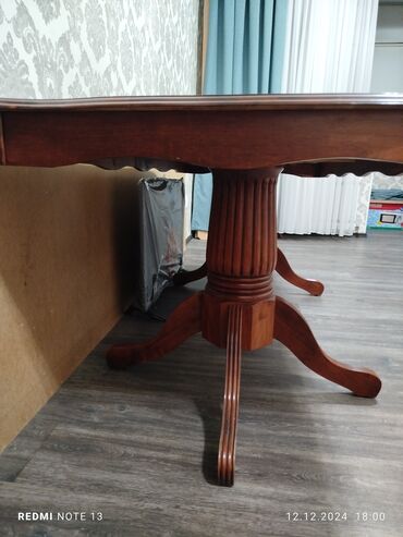 Столы и стулья для зала: Стол и стул для зала, Б/у, Самовывоз, цвет - Коричневый — 3