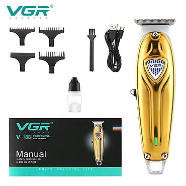 slayzer makinesi: Profissional Trimmer VGR 188 - 6000RPM /1400mAh / 240 Dəqiqə / — 2