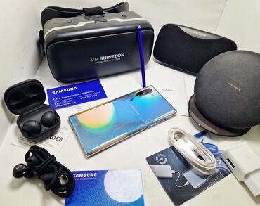 Samsung: Samsung Note 10, Б/у, 512 ГБ, цвет - Серебристый, В рассрочку, eSIM, 2 SIM, 1 SIM — 2