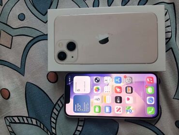 купить ipod: IPhone 13 mini, Колдонулган, 128 ГБ, Күлгүн, Куту, 94 %