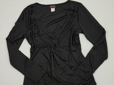 czarne bluzki z długim rękawem eleganckie: Bluzka Damska, M, stan - Bardzo dobry