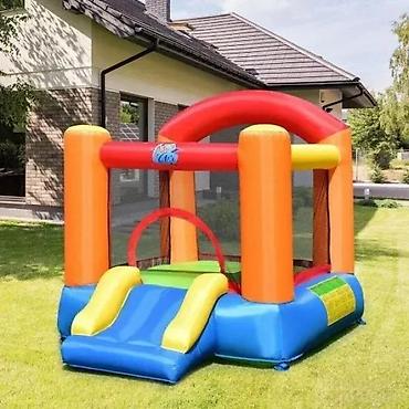 vodene igracke za decu: Dečiji naduvani zamak sa toboganom – Happy Hop - Višenamenski — 4