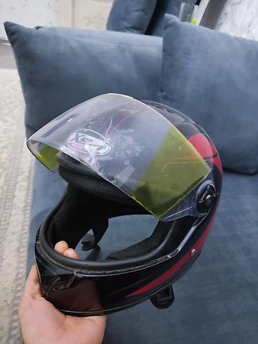 kros moto: Motosiklet dəbilqəsi – tam üz qoruyuculu - Brend: XTR (vizorda loqo — 1