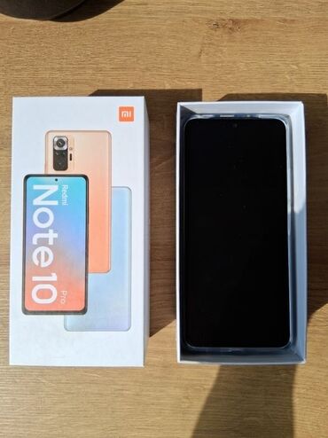 Redmi: Redmi Note 10 Pro, 128 GB, rəng - Göy, Barmaq izi