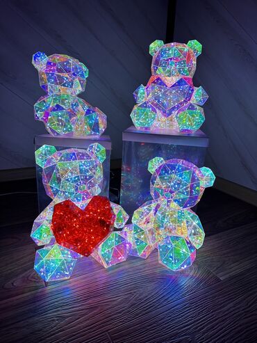 Подсвечники: Мишки Тедди с подсветкой для подарка любимым