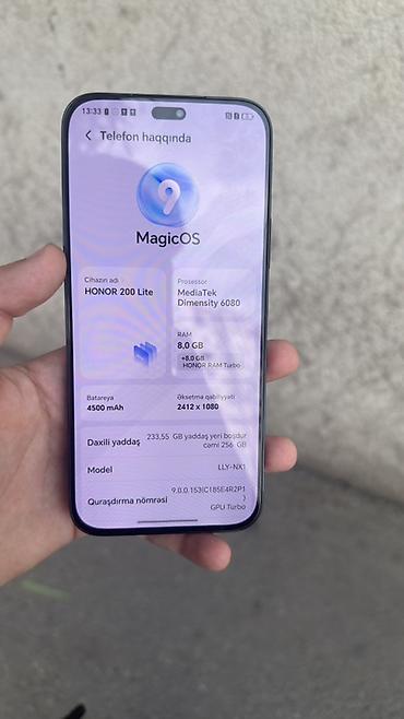 Mobil telefon və aksesuarlar: Honor 200 Lite, 256 GB, rəng - Qara, İki sim kartlı — 4