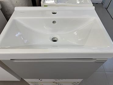 silver kitchen: Тумба с умывальником для ванной комнаты - Комплект: подвесная тумба с — 5