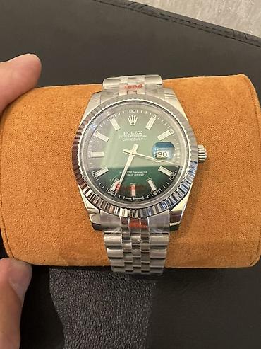 blue good lux: Rolex saatlar – polad korpus və polad qolbaq, relyefli bəzəkli — 8
