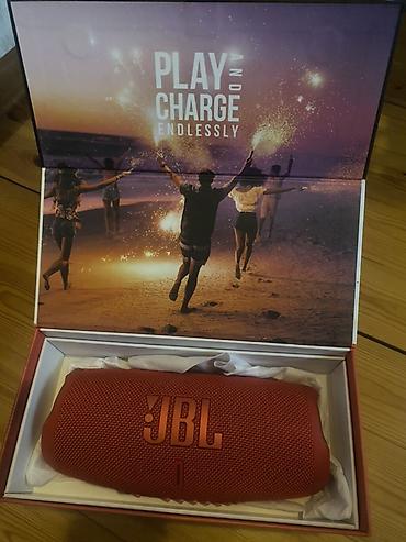 jbl: JBL Charge 5 portativ Bluetooth səsgücləndiricisi – qırmızı rəng. - — 1
