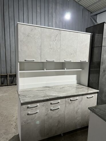 ручки для кухонной мебели с керамической вставкой: Кухонный гарнитур модульного типа в современном стиле. -