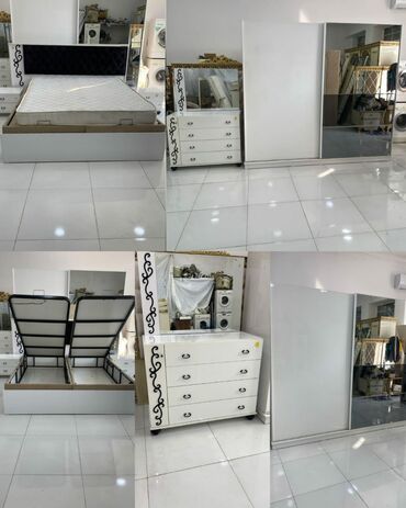 Divanlar: 2 təknəfərlik çarpayı, Dolab, Termo, 2 tumba, İşlənmiş