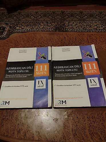 Testlər: Azərbaycan dili 111 mətn toplusu 9-cu sinif.2 ədəd var. Hərəsi 4 — 1