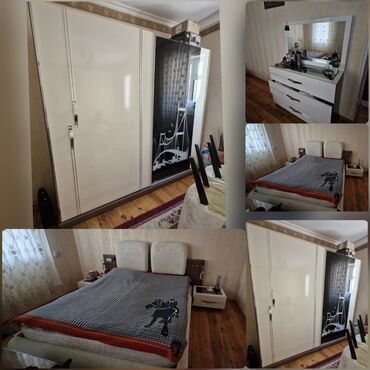 loft мебель: İkinəfərlik çarpayı, Termo, Dolab, 2 tumba, İşlənmiş