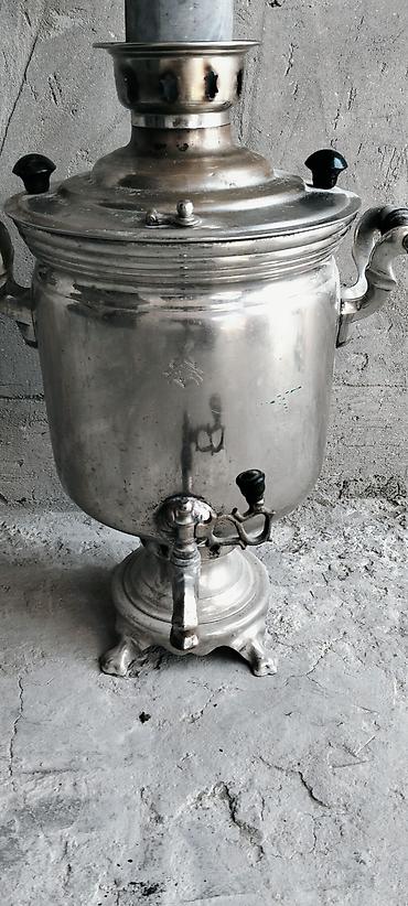 самовар антикварный: Б/у Дровяной Самовар, 7 л, Самовывоз — 3
