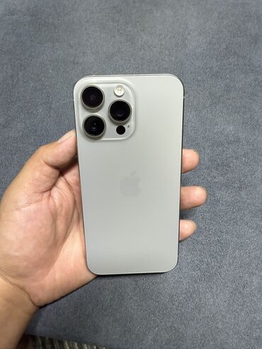 цена айфон 16 про макс бишкек: IPhone 15 Pro Max, Колдонулган, 256 ГБ, Natural Titanium, 89 %