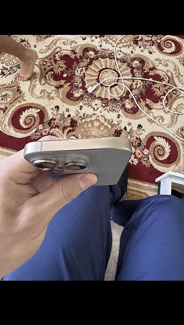 Apple iPhone: IPhone 16 Pro, Б/у, 128 ГБ, Natural Titanium, Зарядное устройство, Защитное стекло, Чехол, 88 % — 5