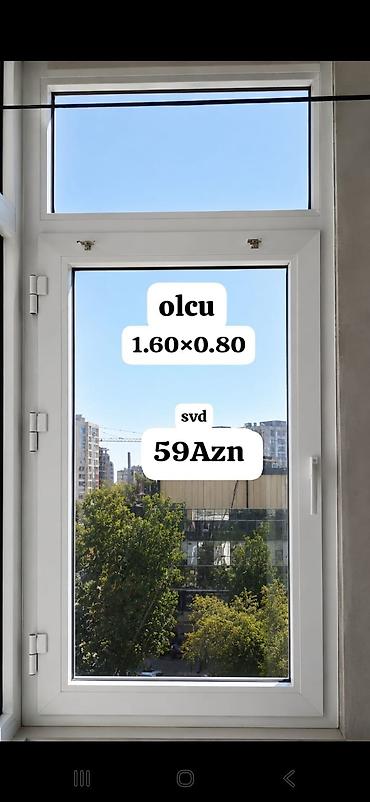 Təmir və tikinti: Pencere satilir 
olcu 1.60×0.80
qiymet 60 Azn .
unvan Neftciler.Sevda — 1