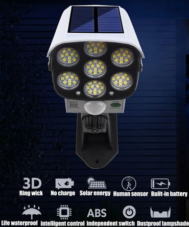 LED lampalar: Günəş ☀️⛅ enerjisi ilə işləyən sensorlu kamera 📷 formasında lampa LED -da lalafo.az — 5 LED lampalar: Günəş ☀️⛅ enerjisi ilə işləyən sensorlu kamera 📷 formasında lampa LED — 5
