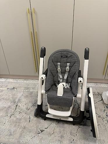 argus air: Стульчик для кормления, Б/у, Peg perego, Пластик, Трансформер, цвет - Серый, Самовывоз — 6