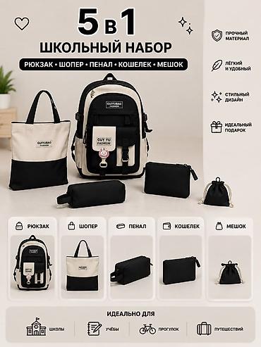 сумка набор: Школьный набор 4 в 1 / 5 в 1 в стильном современном дизайне. В — 3