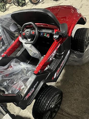 usaq kalyasqalari: Uşaq üçün elektrikli qırmızı off-road jeep tipli maşın - Güclü — 3