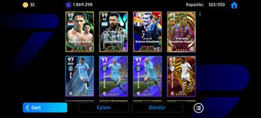 Kolleksiya kartları: EFootball hesabı – güclü komanda və zəngin kart kolleksiyası - — 3