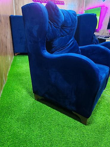tv kreslo: Məhsul: Tək nəfərlik kreslo - Rəng: tünd göy (royal blue) - Parça — 1