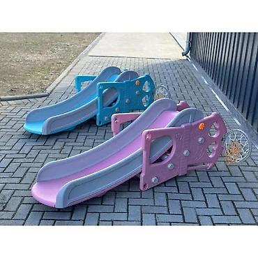 Sve za dečije igralište: Dečiji tobogan sa košem za košarku – unutra/spolja - Višenamenski — 8