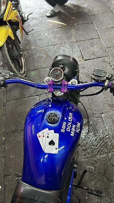 Mopedlər,skuterlər: Moped/motosiklet üçün fərdiləşdirilmiş dəst - Rəng: parlaq mavi — 3