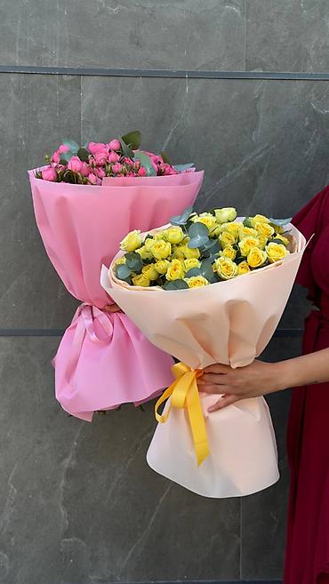 отдам даром цветы: Букет из кустовой розы — 8