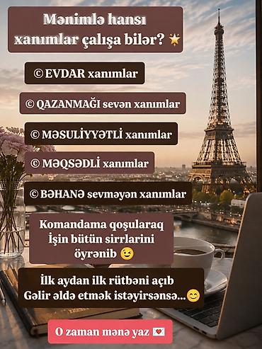 temu online iş: Kosmetoloq tələb olunur, Faiz, Təcrübəsiz, Təlim — 2
