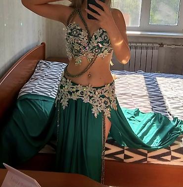 dance: Бальное платье, Стандарт, Длинная модель, цвет - Зеленый, M — 1