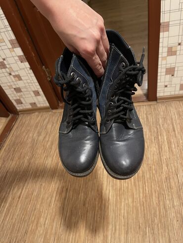 женская обувь 38 размер: Сапоги, 38.5, цвет - Синий