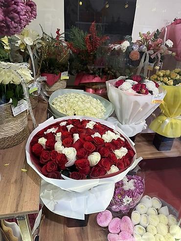 Букеты из живых цветов: Букеты из свежих цветов в нежной пастельной гамме. /Московская 184 — 13