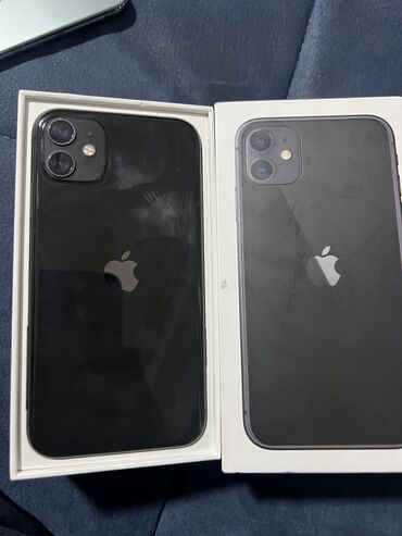 Apple iPhone: IPhone 11, Б/у, 64 ГБ, Black Titanium, Чехол, Коробка, 76 %