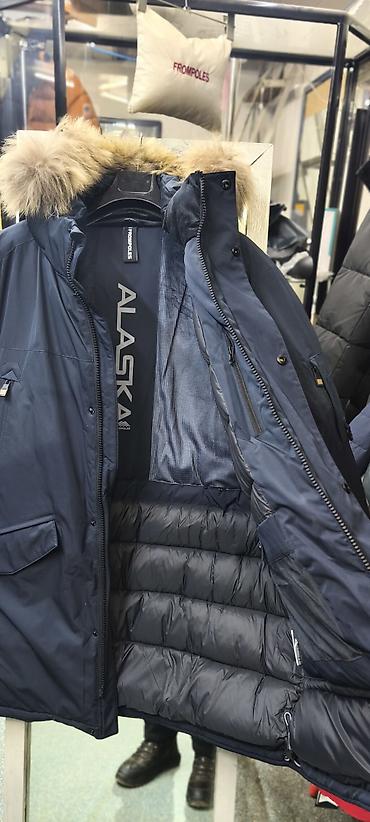 чехлы мех: Мужская куртка, 2XL, Outerwear, Новый, цвет - Синий — 2