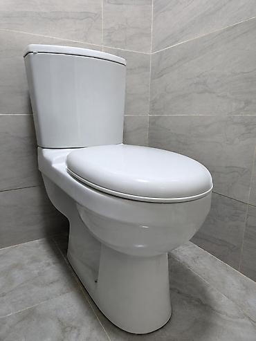 Qiymet Tualet-komplekt və lavabo dəsti - Tualet: ikigövdəli, arxa